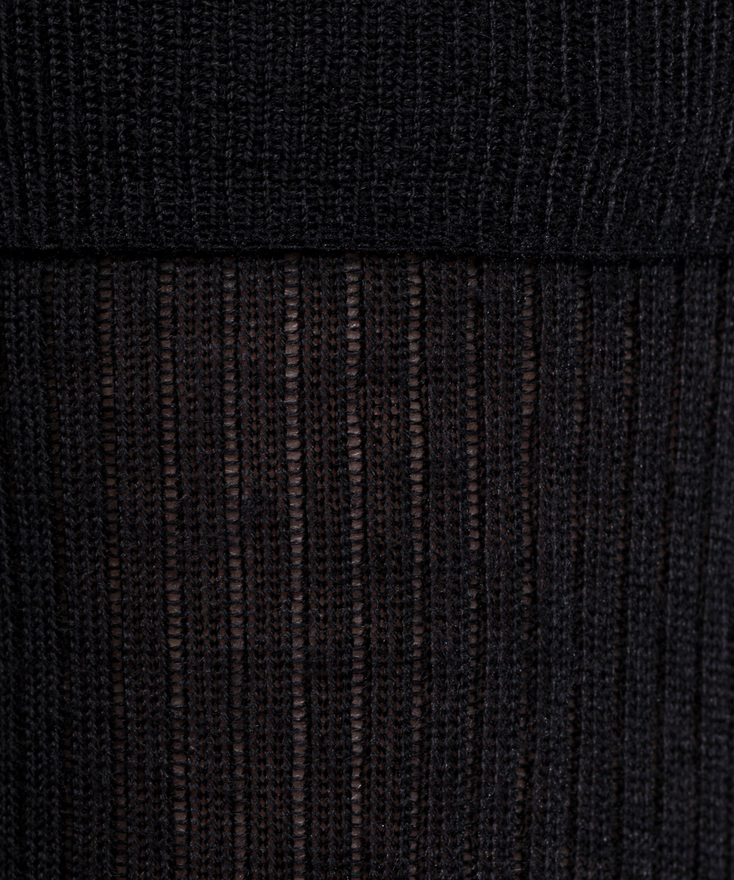 Overknees FALKE "No. 3 Finest Silk", Kinder, Gr. 35-36, schwarz (schwarz (3009)), Obermaterial: 60% Wolle WO. 25% Seide silk. 15% Polyamid PA., Socken Overknees