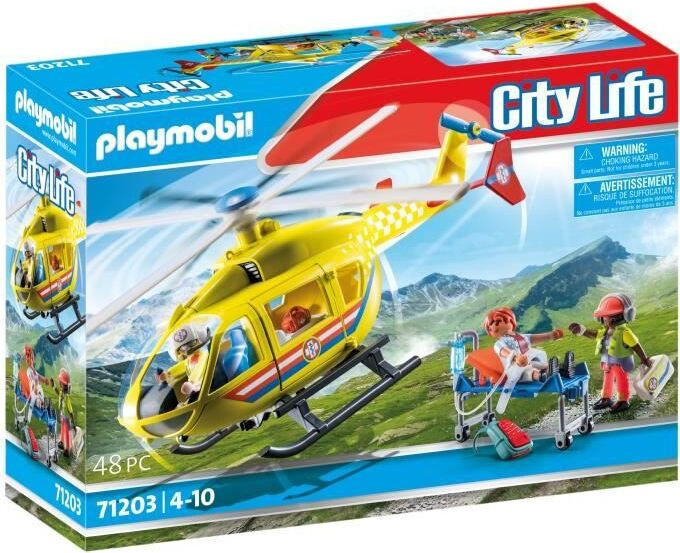 Playmobil City Action reddingshelikopter 71203 inclusief figuur en accessoires