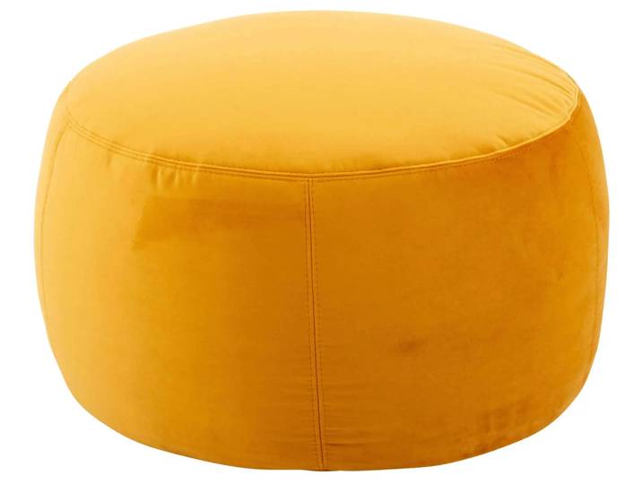 Hocker Annabelle Velvet D: 60 cm Candy / Farbe: Gold / Material: Stoff