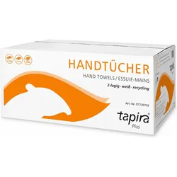 Tapira Handtuchpapier Plus, 230 x 310 mm, C-Falz, weiá, Haushaltspapier, Weiss