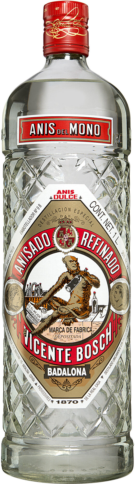 Anís Mono Dulce - 1L. 36% Vol. Süß aus Spanien