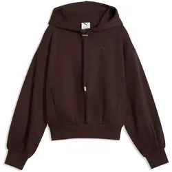 PUMA HER Relaxed Fleece Hoodie Damen 33 - chocolate fondue L