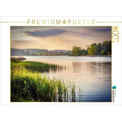 CALVENDO Puzzle Wo Wasser zur Ruhe kommt und Gedanken frei werden. | 1000 Teile Lege-Größe 64 × 48 cm Foto-Puzzle für glückliche Stunden, von ,