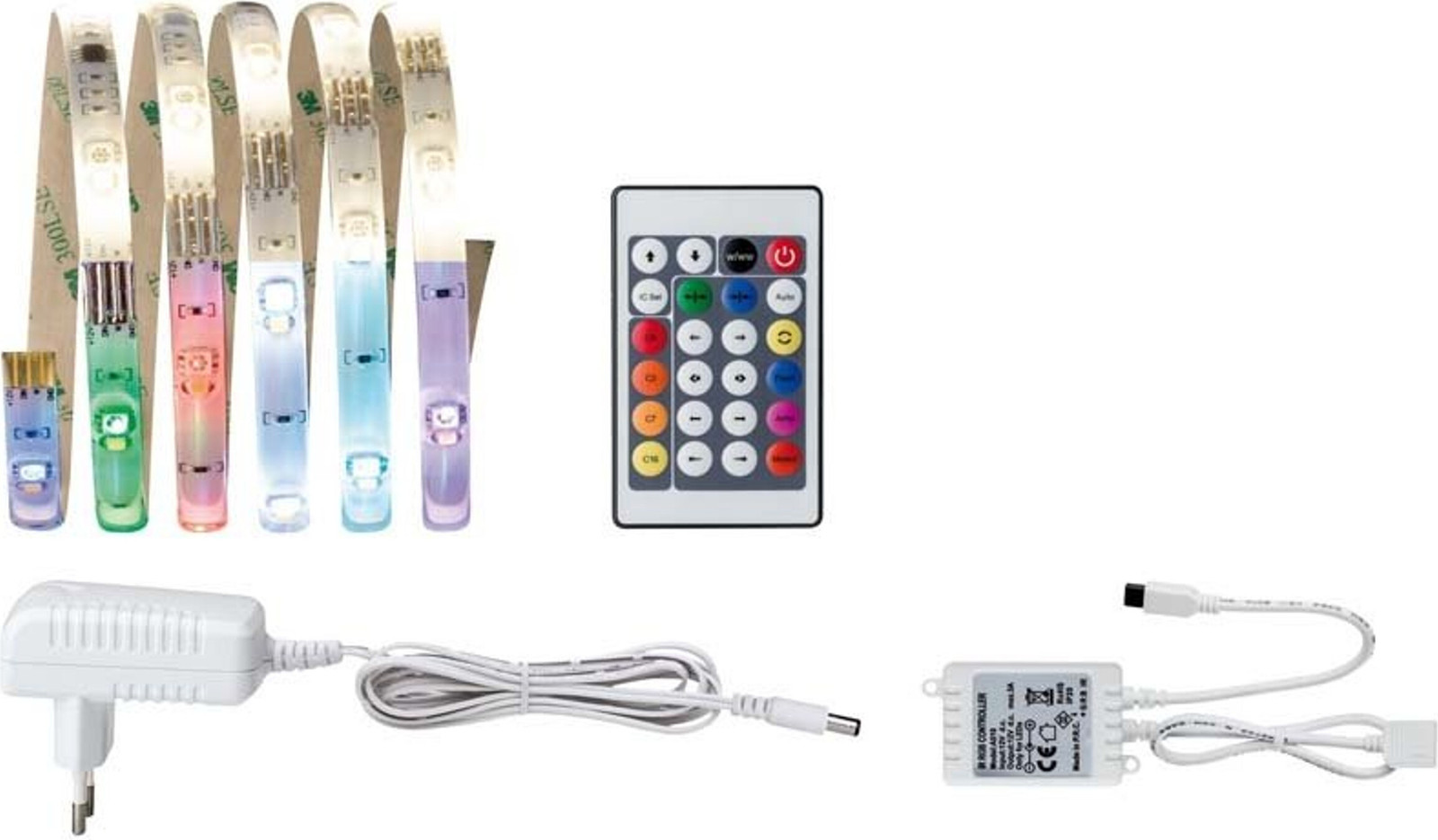Paulmann Function Digital LED-strip set RGB+W, 1,5 meter, wit