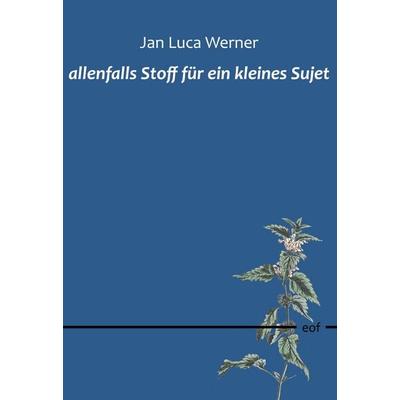 allenfalls Stoff für ein kleines Sujet, Gebundene Ausgabe von Jan Luca Werner, BoD – Books on Demand, 978-3-695-74126-7