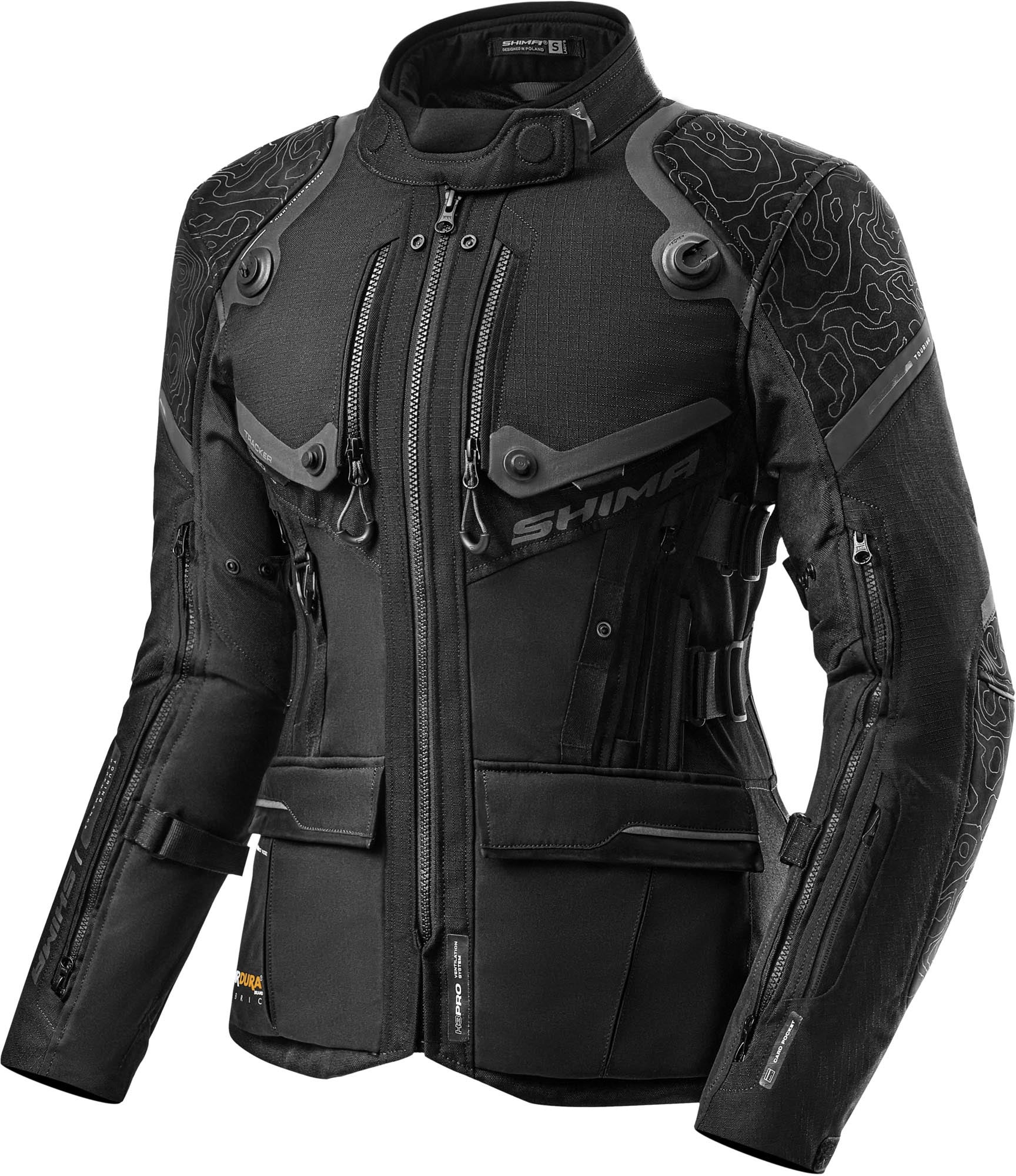 SHIMA Tracker Motorrad Textiljacken TRACKER-MEN-JKT-BLK-L