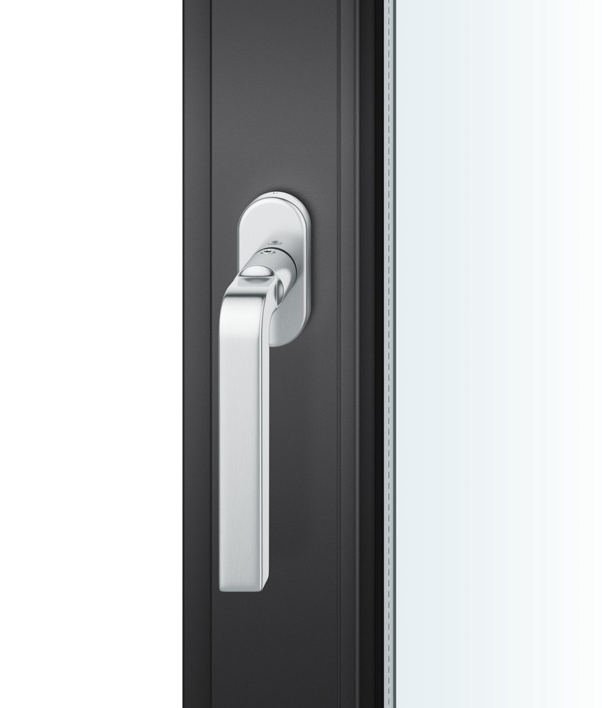 FSB Fenstergriff 34 1004, Standard, oval,Vierkant 7/24-38, edelstahl fein matt 0 34 1004 09039 6204