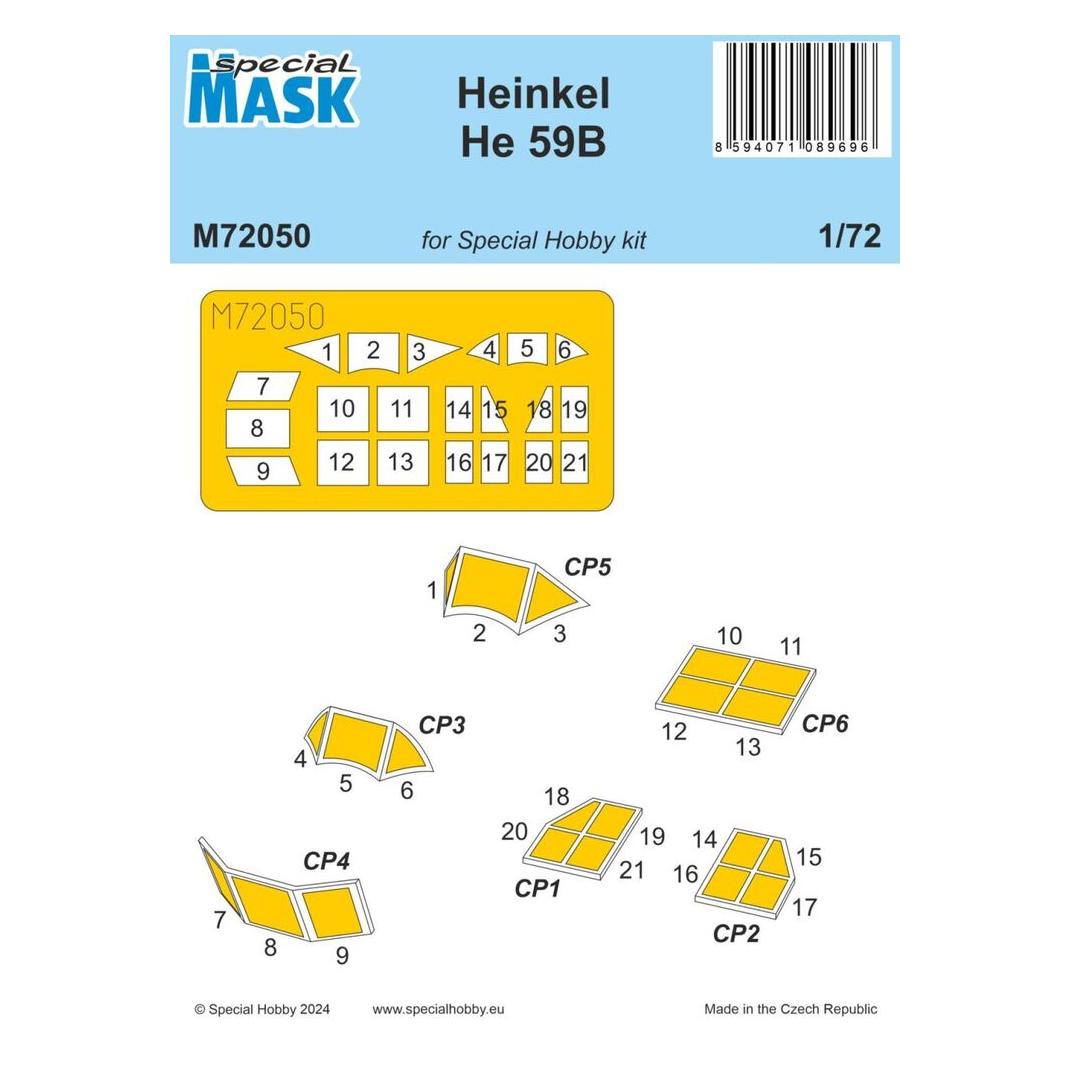 Special Hobby Heinkel He 59B MASK 1/72 (M72050)