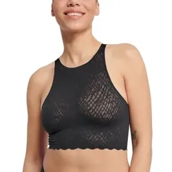 Sloggi BH ZERO Feel Bliss Crop Top Schwarz Medium Damen