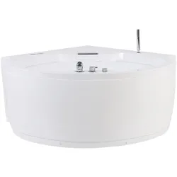 WHIRLPOOL-BADEWANNE 150x181x64 cm weiß Milano