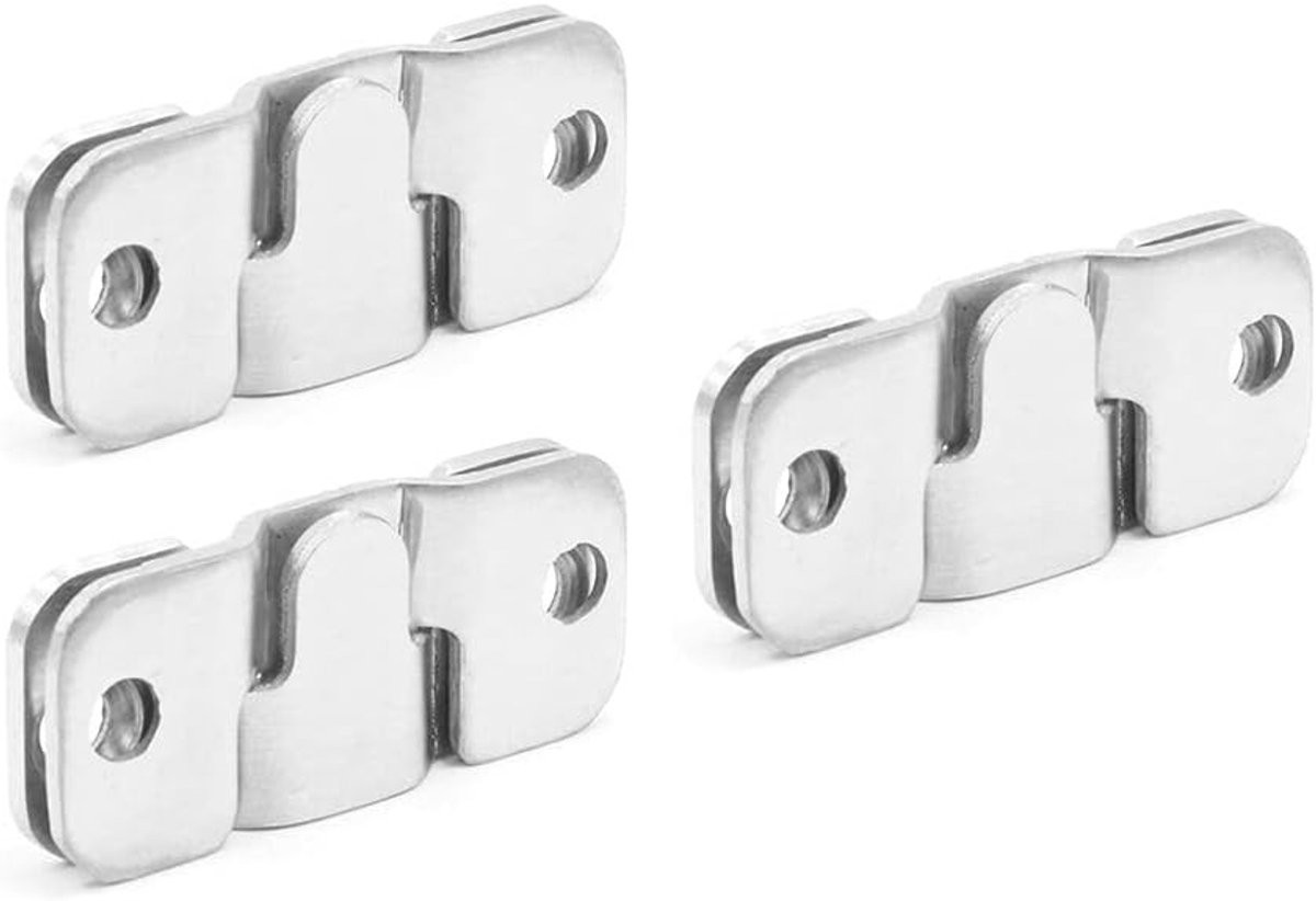3-delige RVS Z-clip Beugel voor Wandmontage van Fotolijsten en Decoratie