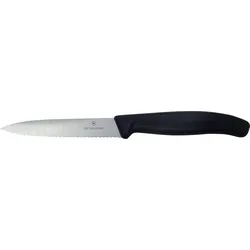 6.7733 Gemüsemesser SwissClassic, Well., 10 cm, schwarz