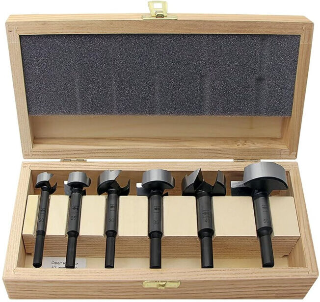 FISCH-TOOLS Forstner forets jeu 6 pcs D.20,25,30,35,40,50 mm Type 0317 (03170006K)
