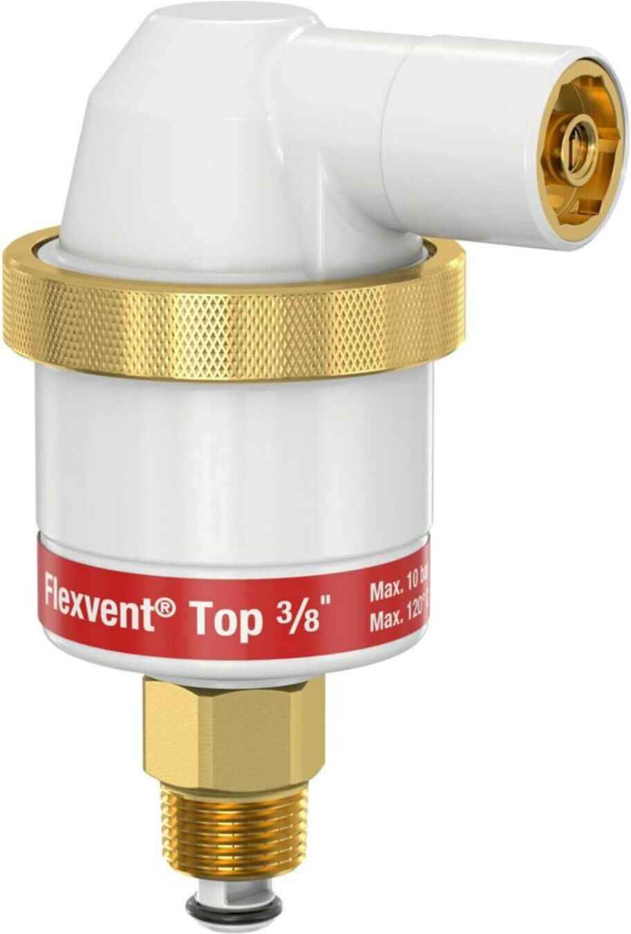 Flamco Schwimmerentlüfter Flexvent Top R 3/8, we, m Absperrventil, automatisch (28510)