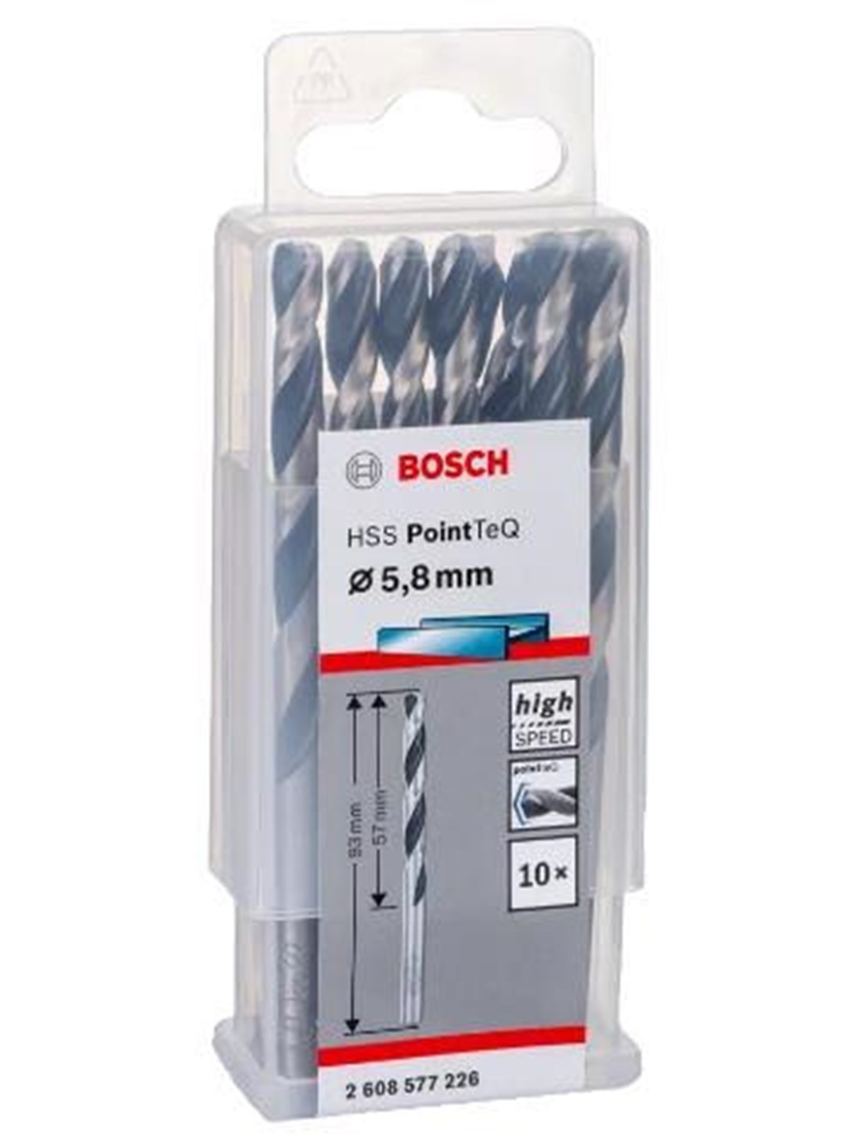 Bosch HSS PointTeQ Drill Bit 5.8mm