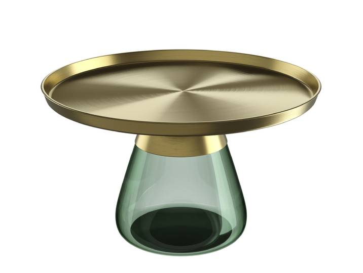 Couchtisch DROP 71 cm Bronze / Flaschengrün