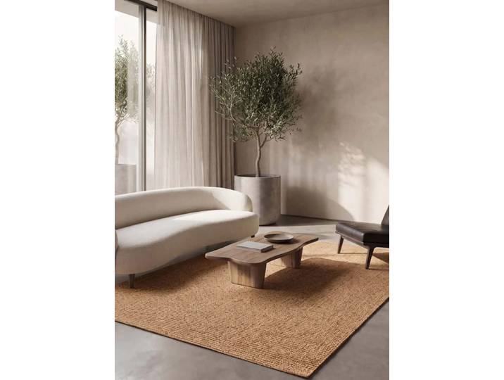 Tapis lavable uni naturel bouclé 80x150 cm