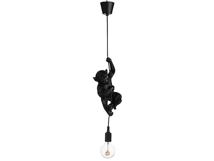 J-line lampe Singe Suspendue - polyrésine - noir