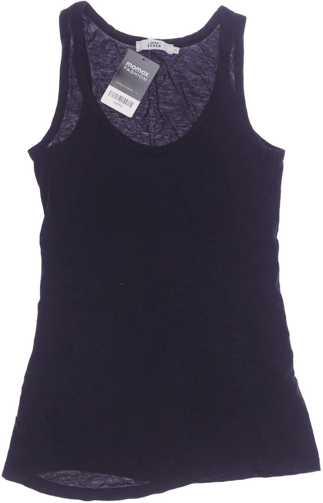0039 Italy Damen Top, Schwarz, Gr. S, Modal / Baumwolle - Second Hand