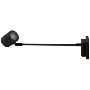 Heitronic Wandleuchte Borneo, aus Aluminium, für außen (IP65), 230 V, anthrazit, mit GU10-Fassung