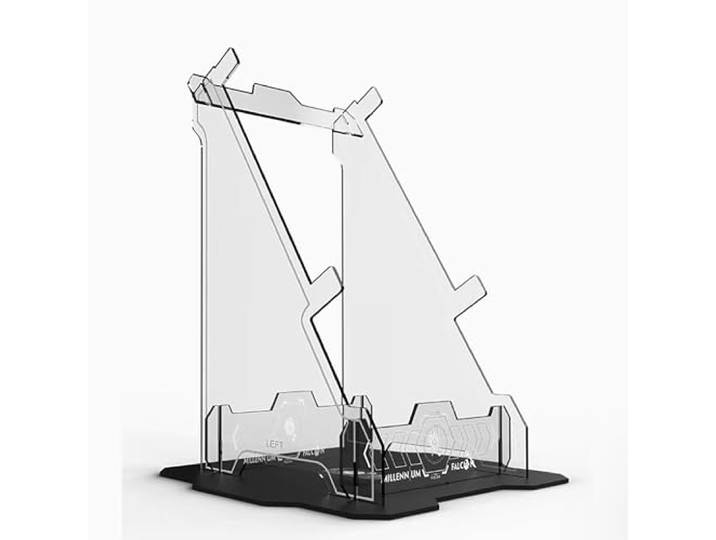 Acryl-Vitrine für Lego 75192 Ultimate Millennium Falcon Modell, 3 mm staubdichte Schaukasten, Vitrine kompatibel mit Lego 75192 (Modell nicht im Lieferumfang enthalten) (75192 Halterung)