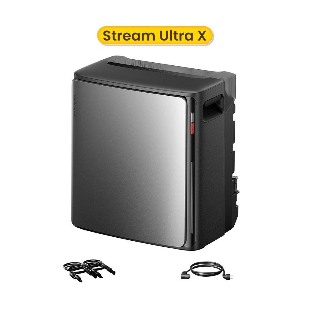 EcoFlow STREAM Ultra X 3,84 kWh Balkonkraftwerk mit Batteriespeicher, Plug & Play Solarsystem, 6000 Zyklen, 4 MPPT (0% MwSt)