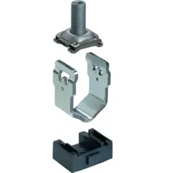 Hager LVZVSE V-Klemme für LV NH1-3, Stahl, mit Einschubhalterung, Verschluss abnehmbar, SET