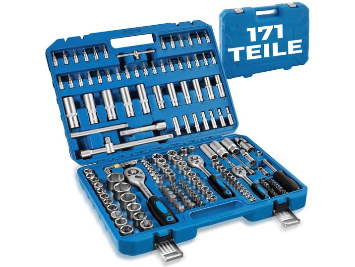 Steckschlüsselsatz 171-tlg. - blau