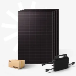 2000Wp Balkonkraftwerk mit 4 SunPro TopCon 500 W Modulen Solaranlagen-Set Quattro XL | kleines kraftwerk