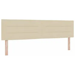vidaXL Kopfteil mit Kopfteil Creme 180 cm Kunstleder