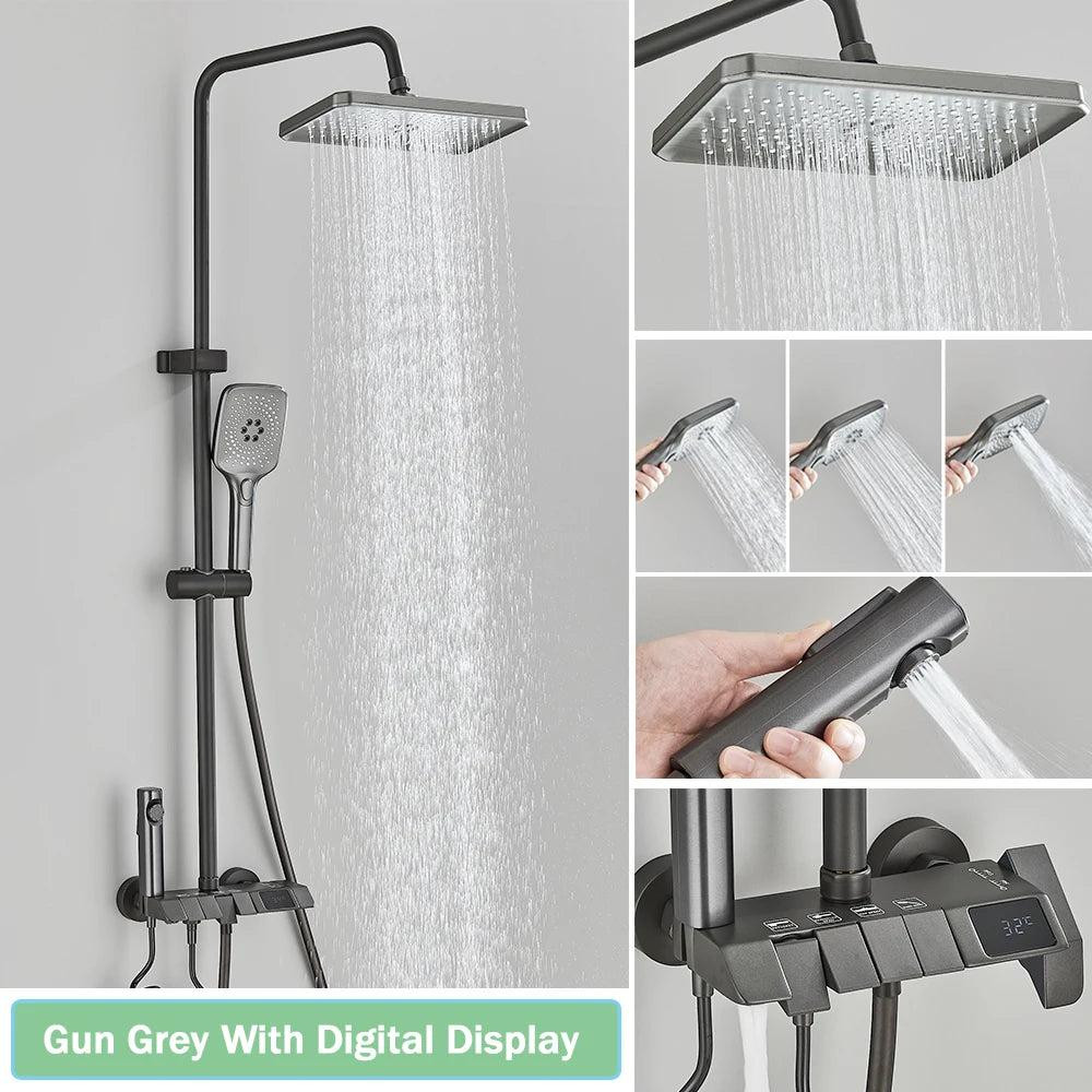 Selius Regendouche en Bidet Systeem met Piano-Stijl Mengkraan