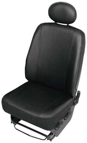 HP Autozubehör 22818 Sitzbezug Kunstleder Schwarz Fahrersitz, Beifahrersitz