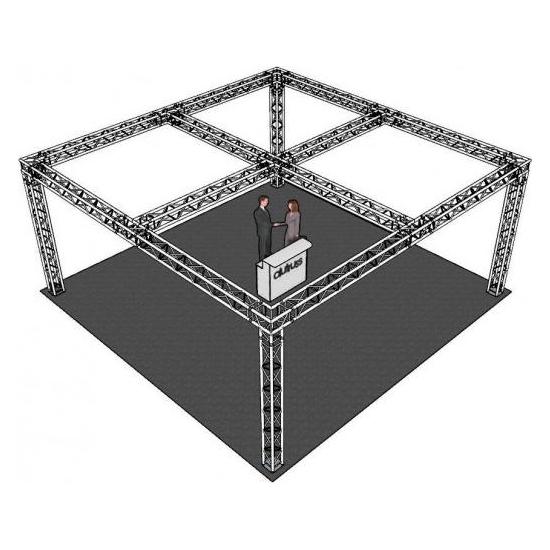 Alutruss Traversenset QUADLOCK 6082 Quadrat 7,71x7,71x3,5m (BxTxH) (46777674)