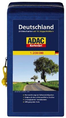 ADAC StraßenKarte Deutschland in Kartentasche: Blatt 1-20 auf 10 Doppelblättern - Preis vom 17.10.2026 19:25:27 h