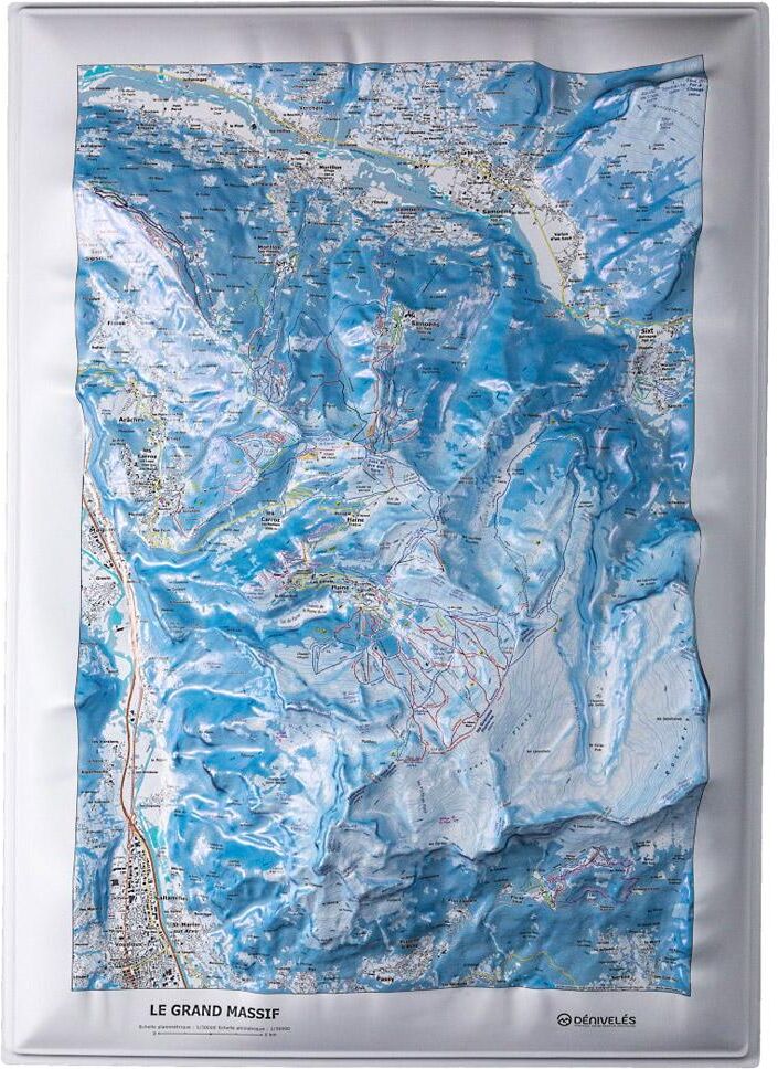 Deniveles  - Domaine Le Grand Massif - Carte 3D