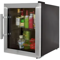 Syntrox Germany Minikühlschrank Capella 46 Liter Hotelkühlschrank Edelstahl Geräuscharm