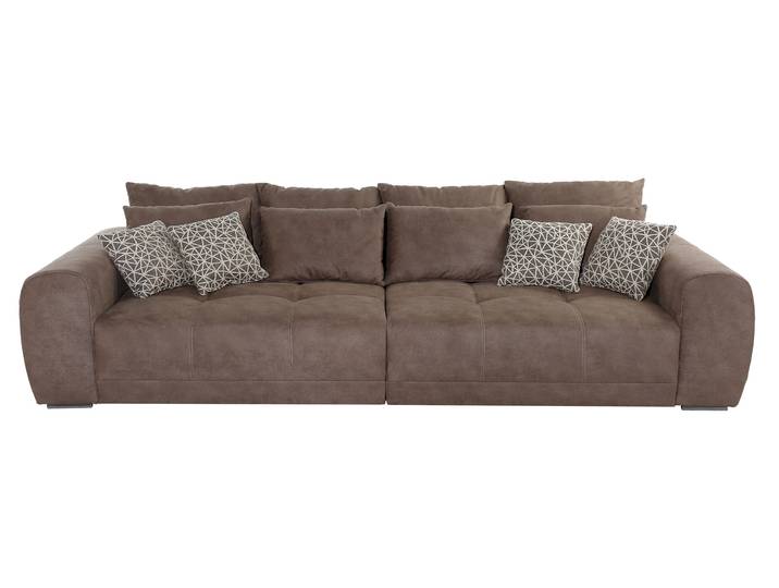 Big Sofa mit Federkern braun 306 x 134 cm - MOLDAU