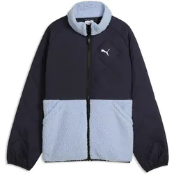 Puma, Unisex, Laufjacke, Quilted Sherpa Jacket (122), Blau, 122