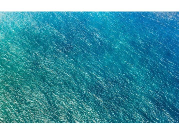 Komar Pure blaupause zee fotobehang op vlies 400x250cm
