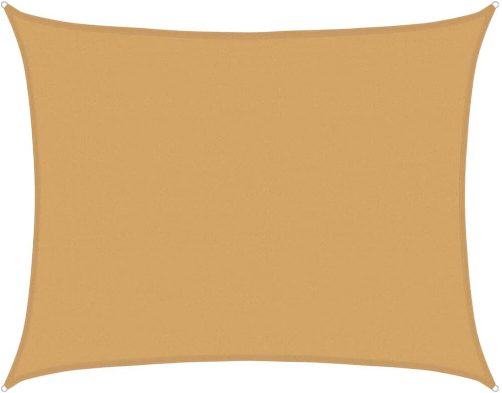 Dakota Fields Sunshade Sail 160 G/M² Rectangular Orange 6X8 M HDPE Sand 800cm W X 600cm D