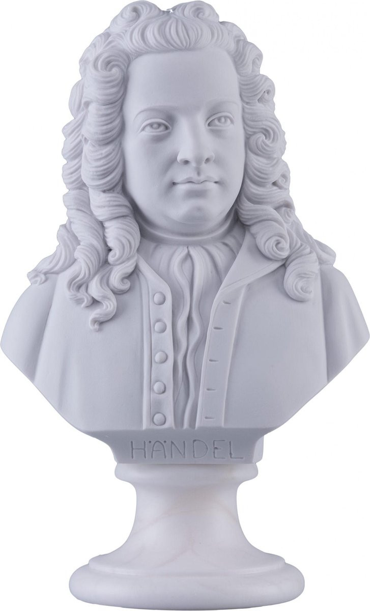 Albast standbeeld Händel voor volwassenen, 22 cm