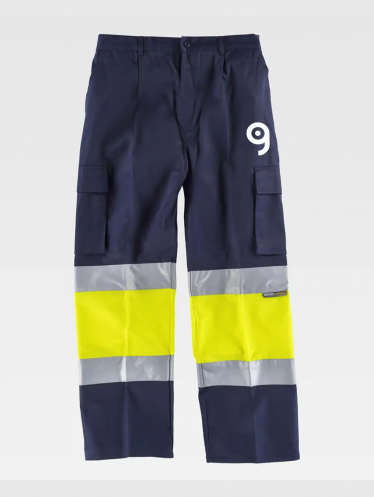 Pantalone alta visibilità multitasche Personalizzate o neutre Workteam