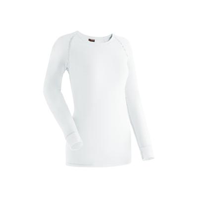 Shirt & Hose MAIER SPORTS "Lena", Damen, Gr. XS, weiß, 100% Polyester, KOB Set-Artikel, Damen Ski-Wäsche-Set, Funktionswäsche, Lange Unterhose + Unterhemd