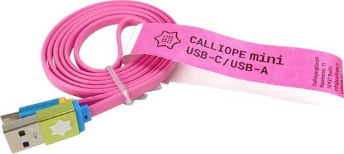 CALLIOPE USB Kabel A > C Daten-/Strom-Kabel [1x USB 2.0 Stecker A - 1x USB-C Stecker] 1m Verschiedenfarbig sortiert