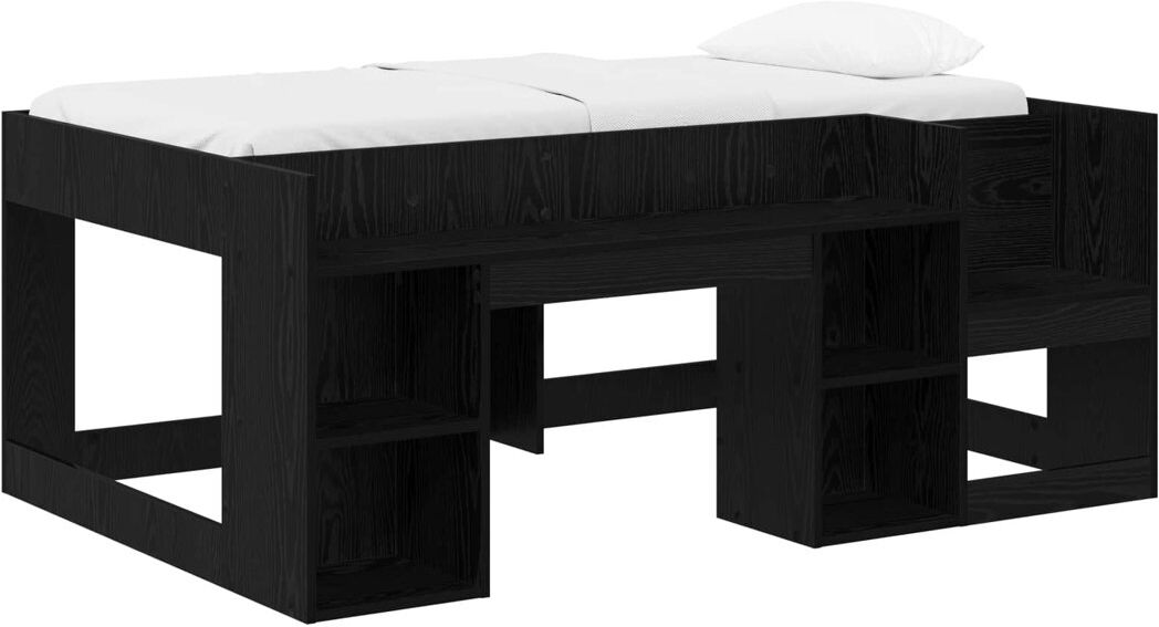 Harriet Bee High Sleepers Black Oak European Toddler (80 x 160cm)