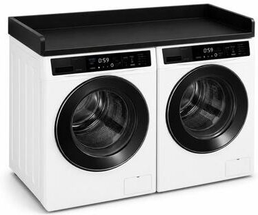 Basicwise 54” Washer and Dryer Countertop Shelf with Raised Edges, Flat Space-Saving Topper Surface Storage Organizer