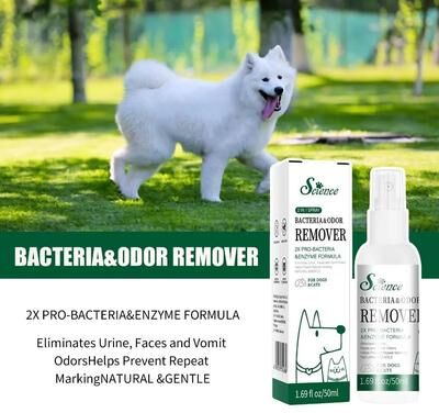 Inspired Finds Premium Dog Grooming Spray & Deodorizer Long Lasting Pet Cologne For Fresh Coat Care bacterial Odor Remover (green)