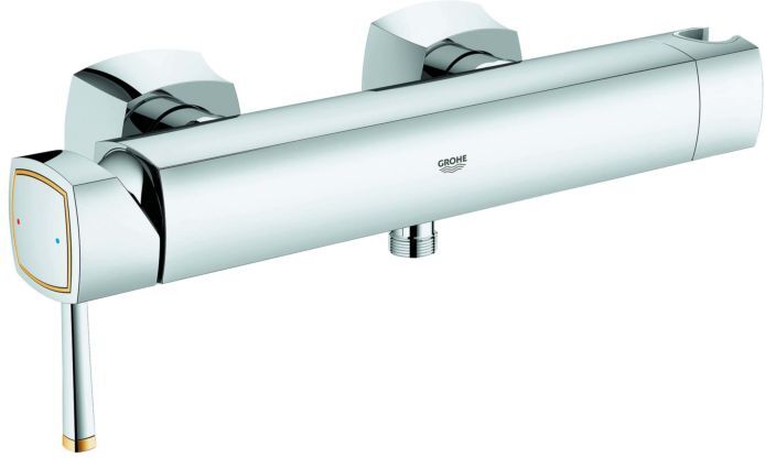 Grohe Grandera Brause Armatur 23316IG0 chrom gold, mit Rückflussverhinderer