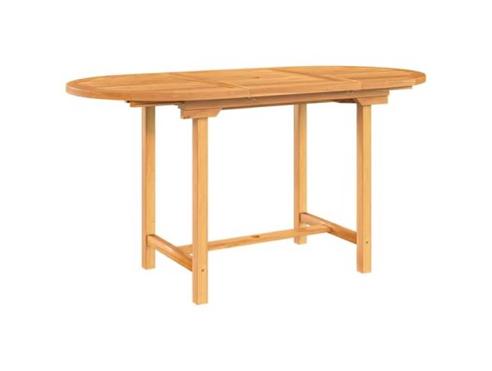 vidaXL Tuintafel verlengbaar 110-160x80x75 cm massief teakhout