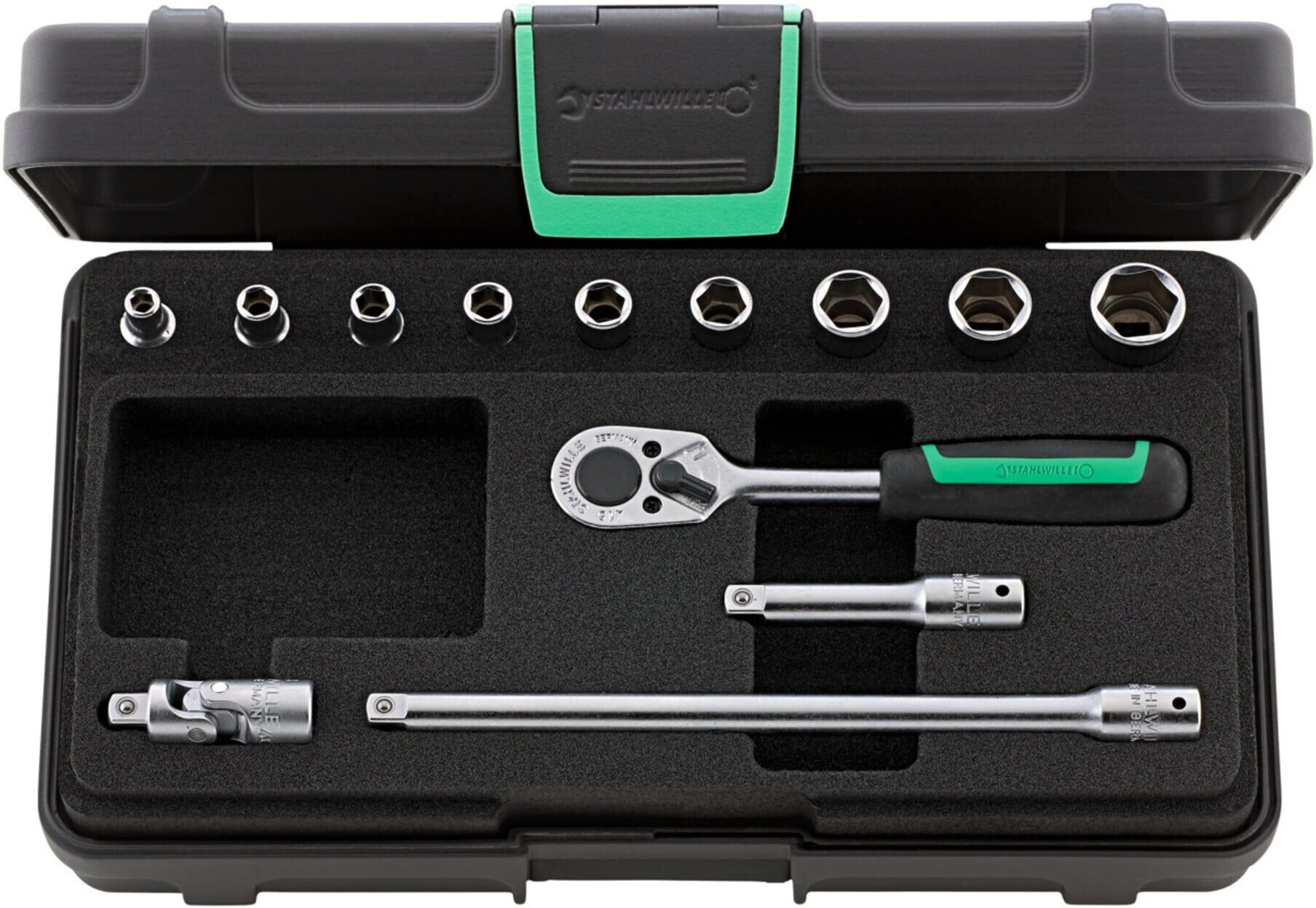Stahlwille 40/9/4 Steckschlüssel-Garnitur 1/4" Vierkant (96011119)